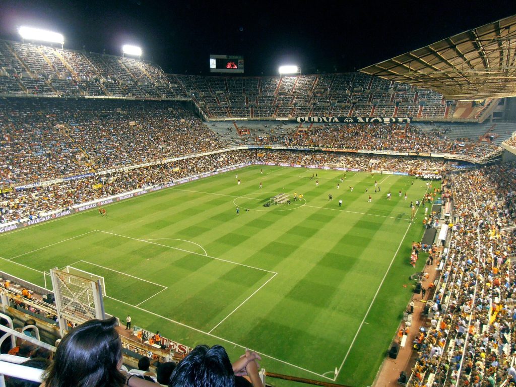 Mestalla trofeu taronja 120811, hình ảnh sân vận động tại LaLiga
