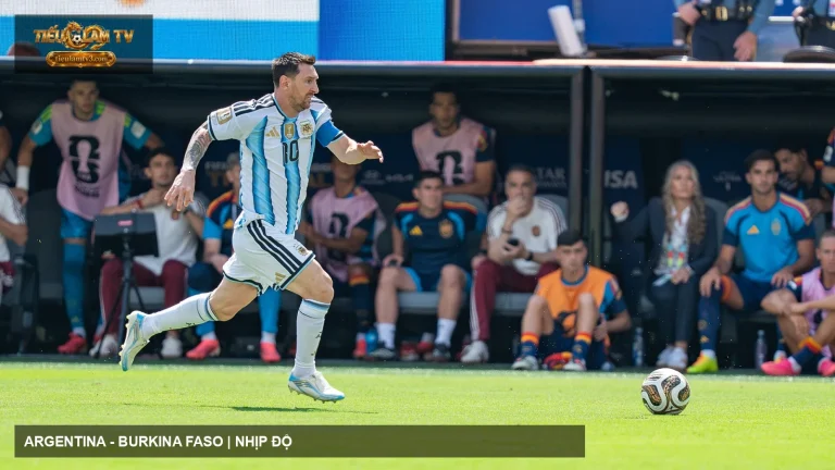 Lionel Messi thi đấu cho Argentina trong trận quốc tế năm 2026